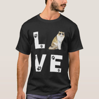 T-shirt Ragdoll Chat Aimer Cute Chats Kitten Cadeau
