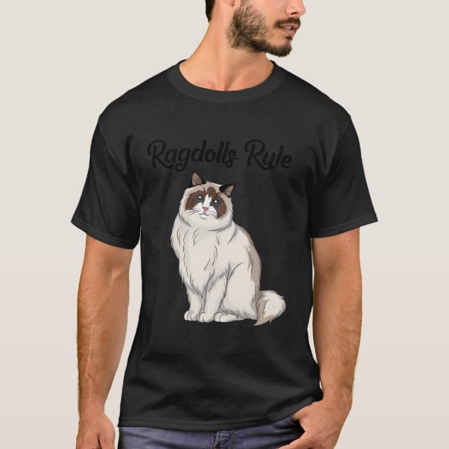 T-shirt Ragdoll Chat Cadeau Ragdolls Règle Ragdoll Chat (Devant)
