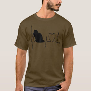 T-shirt Ragdoll Chat Heartbeat EKG Funny I Love My Ragdoll