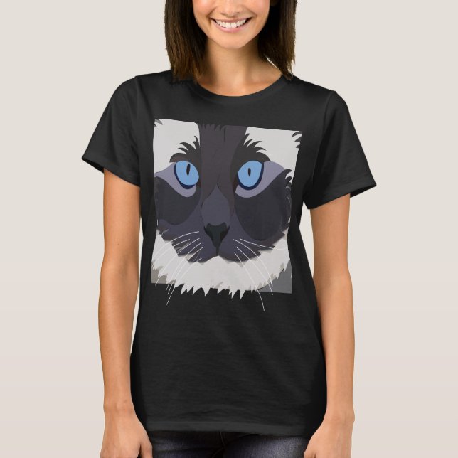T-shirt Ragdoll Chat Kitty Ragdoll (Devant)