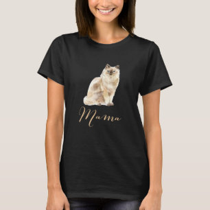 T-shirt Ragdoll Chat Mama Chat Maman Chat Mama Présente Mo