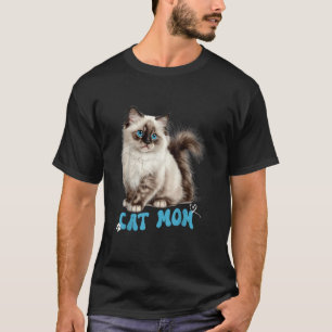 T-shirt Ragdoll Chat Maman Fête des Mères Drôle Amoureux d