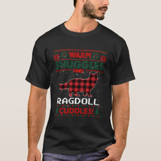 T-shirt Ragdoll Chat Rouge Buffalo Plaid Cadeau laide Swea