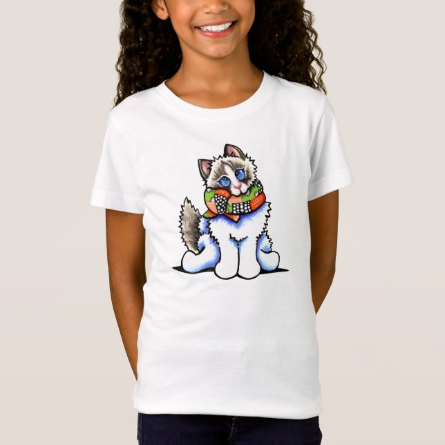 T-Shirt Ragdoll Chat Tout Monté (Devant)