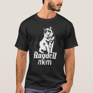 T-shirt Ragdoll Maman Chat Femmes Filles Lady Animal de co
