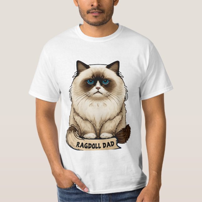 T-shirt Ragdoll papa canapé (Devant)