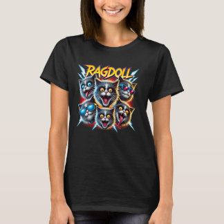 T-shirt Ragdolls Ragdoll Cat Vintage des années 90 Puppy C