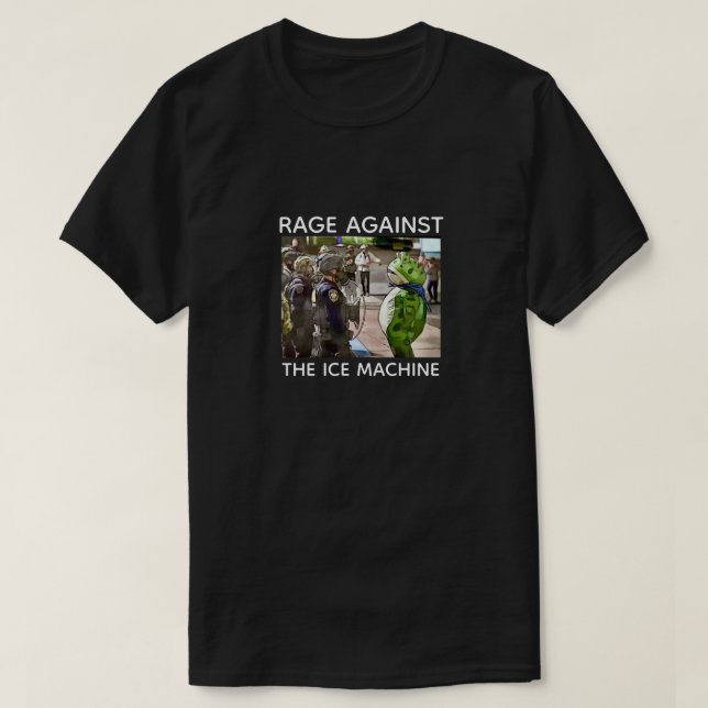 T-SHIRT RAGE AGAINST THE ICE MACHINE (Design devant)