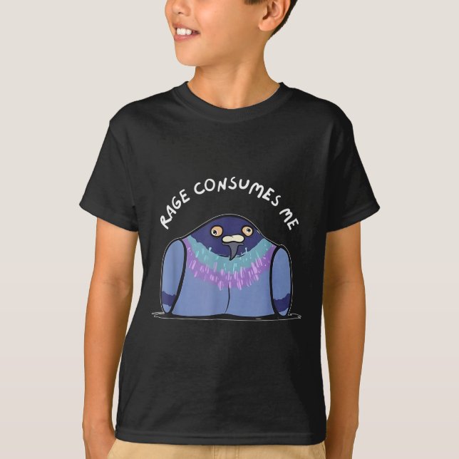 T-shirt Rage Consumes Me Funny Geon Meme Hand Drawn  (Devant)