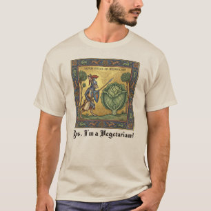 T-shirt Rage médiévale : le lièvre végétarien violent