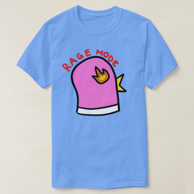T-shirt Rage Mode pigeon rose (Design devant)