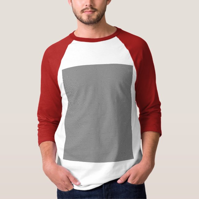 T-shirt Raglan à manches 3/4 pour hommes (Devant)