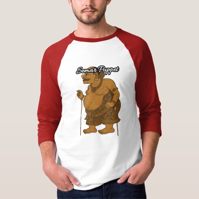 T-shirt raglan basic pour hommes à manches 3/4 (Devant)