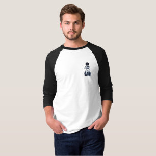 T-shirt Raglan-Douille foncée de cupidon