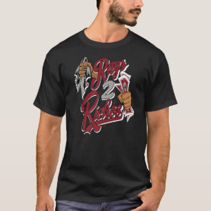 T-shirt Rags 2 Riches Red Flint 13s Correspondant