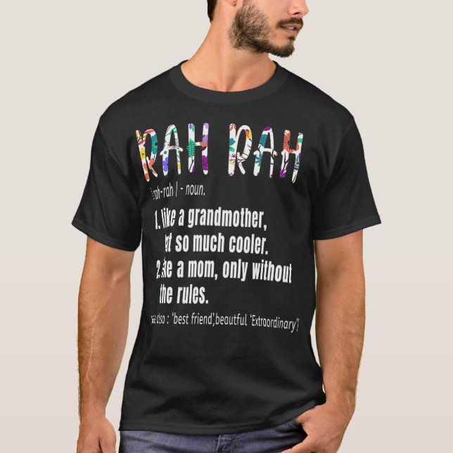 T-shirt RAH RAH Définition Fête des mères Cadeau d'anniver (Devant)