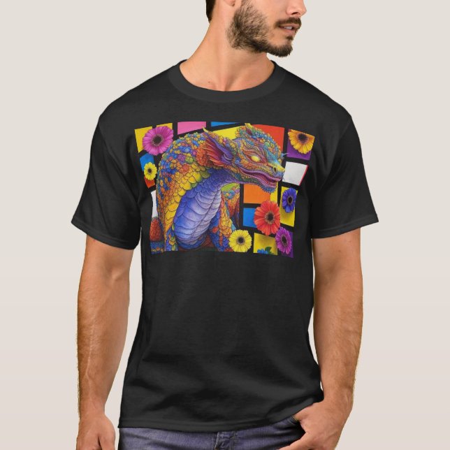 T-shirt Rahu Coloré Sent Fleurs (Devant)
