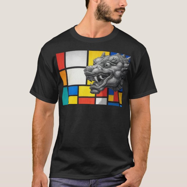 T-shirt Rahu Mondrian (Devant)