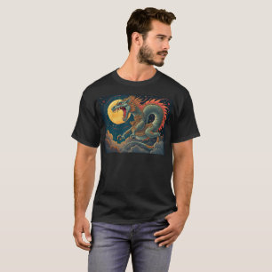 T-shirt Rahu Surfe Sur Les Nuages