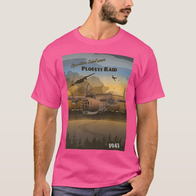 T-shirt Raid Ploesti 1943 - Opération Vague Marée (Devant)