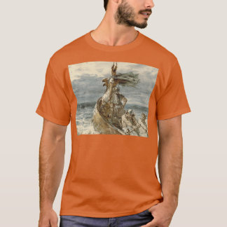 T-shirt Raid vintage Vikings Peinture 1873
