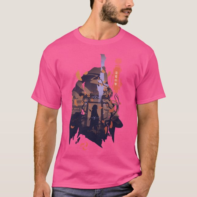 T-shirt Raiden Shogun - Impact Genshin (Devant)