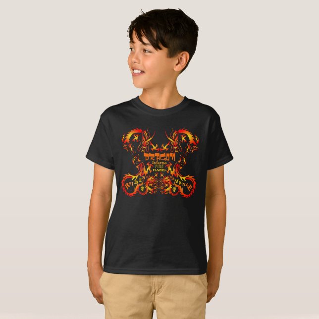 T-shirt Raiders Revenge Dragon (Devant entier)