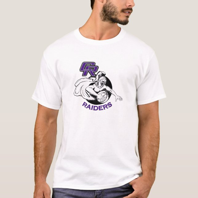 T-shirt Raiders White Unisex (Devant)