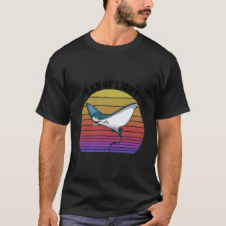 T-shirt Raie de lumière Raies manta Mer Océan Nature Sous