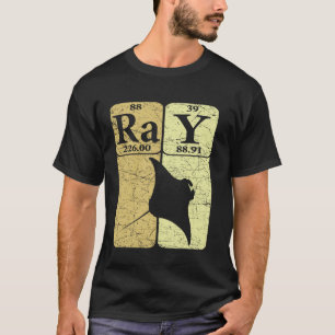 T-shirt Raie Manta Éléments de Tableau Périodique Pastenag