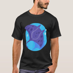 T-shirt Raie pastenague Manta Rayon Rétro Vintage Océan Ea