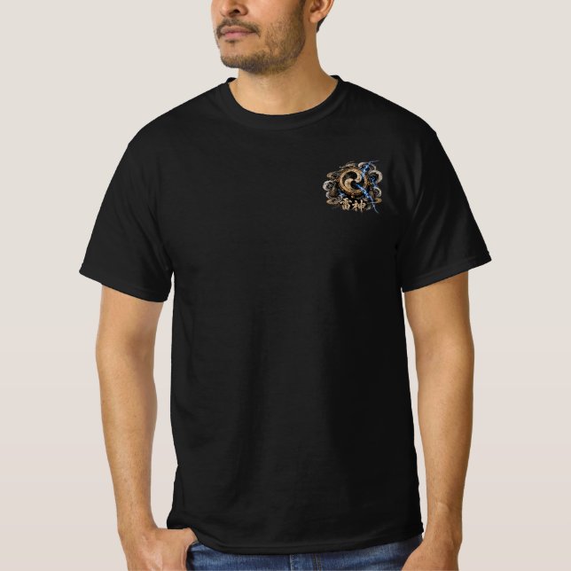 T-shirt Raijin Bleu (Devant)
