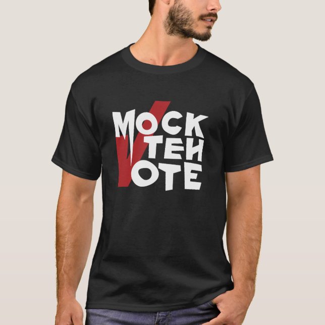 T-shirt Raillez la chemise de noir de vote (Devant)