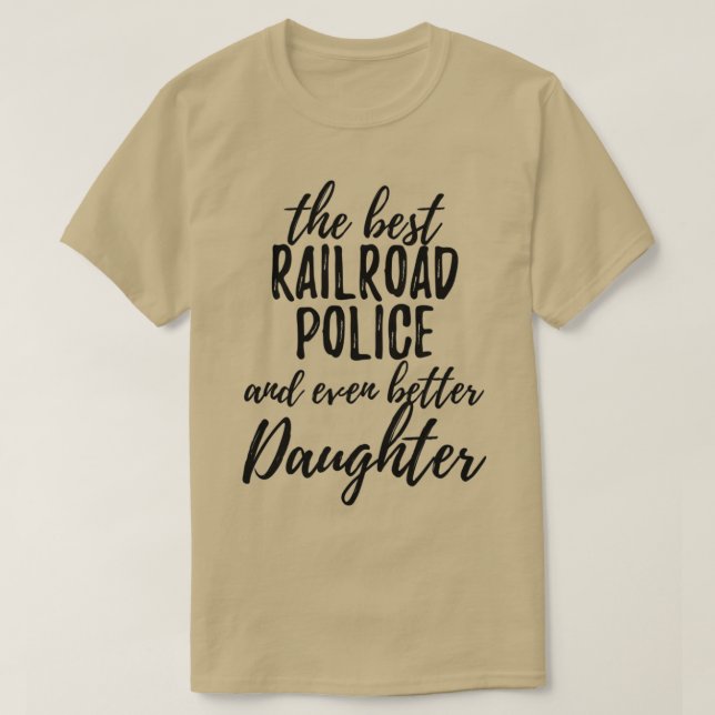 T-shirt Railroad Police Fille Drôle Drôle Idée cadeau pour (Design devant)