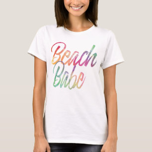 T-SHIRT RAINBOUR BEACH BABE SCRIPT D'ÉTÉ