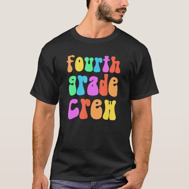 T-shirt Rainbow 4e grade d'équipage Retro 4e génération Li (Devant)