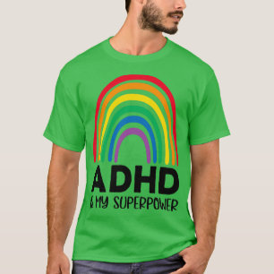 T-shirt Rainbow Adhd est ma superpuissance 2
