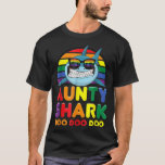 T-shirt Rainbow Aunty Shark Sunglass Tante Fête Des Mères<br><div class="desc">Rainbow Aunty Shark Sunglass Tante Fête Des Mères</div>