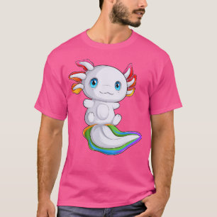 T-shirt Rainbow Axolotl mexicain Salamander mignon Amphibi