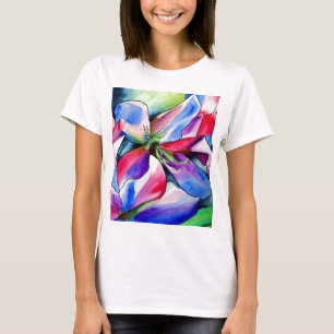 T-shirt Rainbow Azalea fleur aquarelle originale