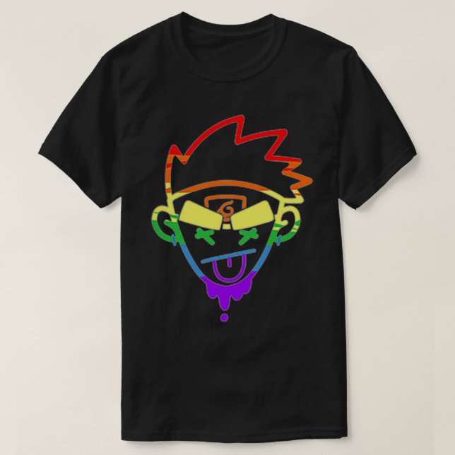 T-shirt Rainbow BAESD Head logo Tee (Design devant)