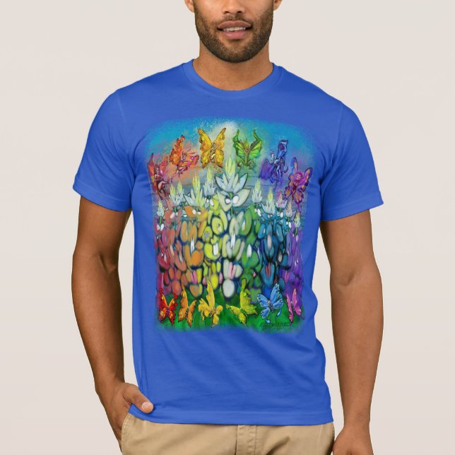 T-shirt Rainbow Bluebonnets (Devant)
