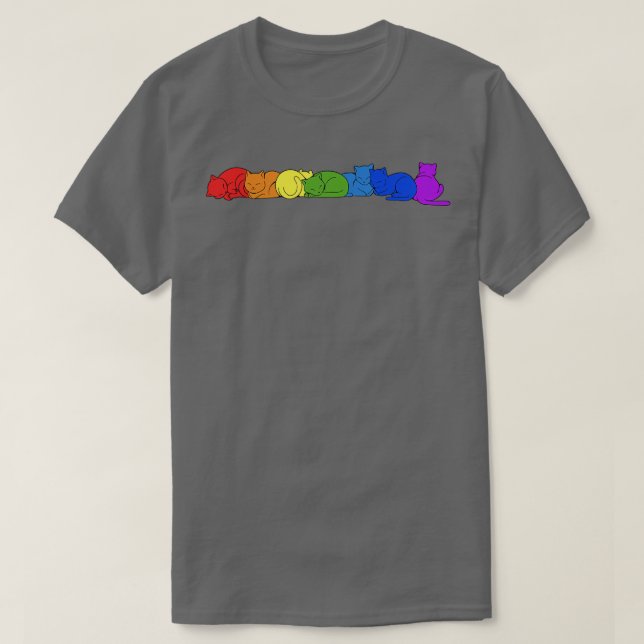T-shirt Rainbow Cats Pride par Tobe Fonseca (Design devant)