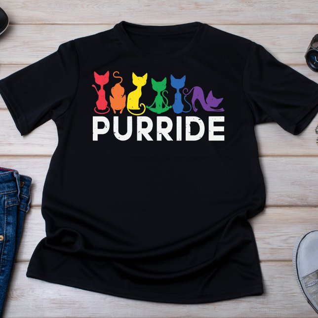 T-shirt Rainbow Cats Purride LGBTQ Pride (Créateur téléchargé)