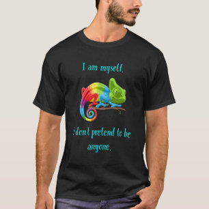 T-shirt Rainbow Chameleon Cute Lizard Nature animale