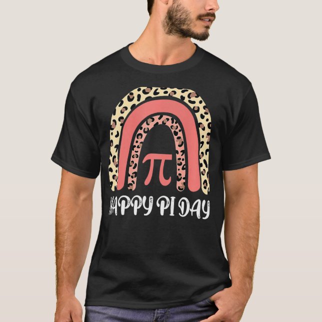 T-shirt Rainbow Cheetah Happy Pi Day Math 3 14 Symbole Tea (Devant)