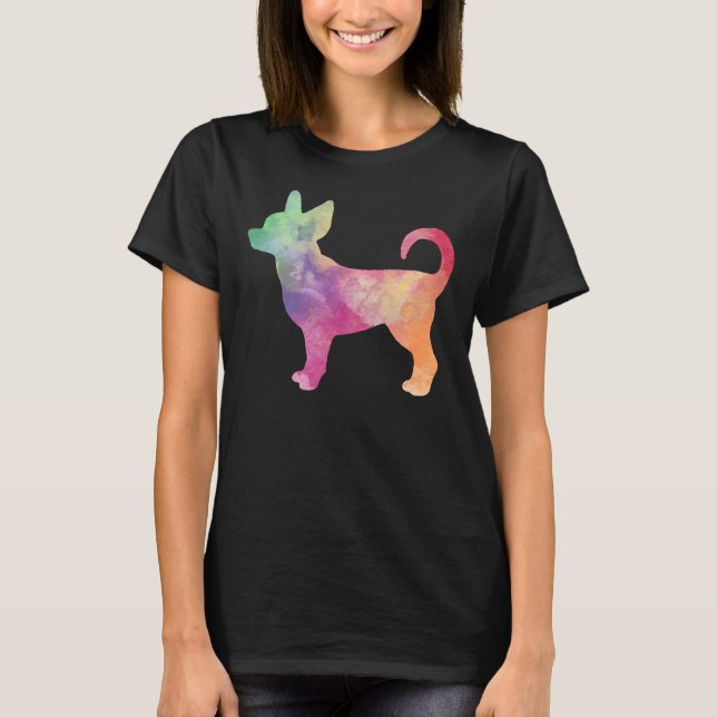 T-shirt Rainbow Chihuahua (Devant)