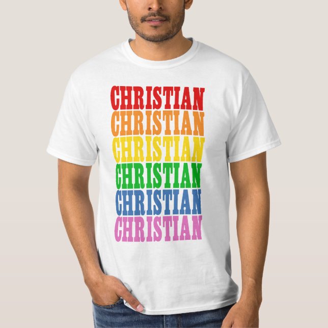 T-shirt Rainbow Christian (Devant)