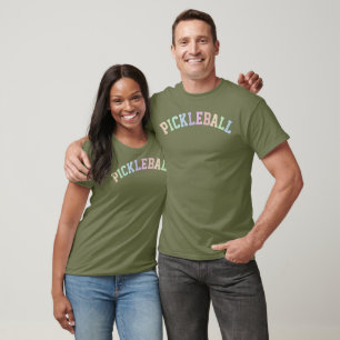 T-shirt Rainbow Collegiate Style Pickleball