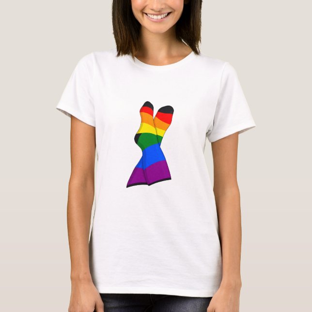 T-shirt Rainbow Crossed Legs (Devant)